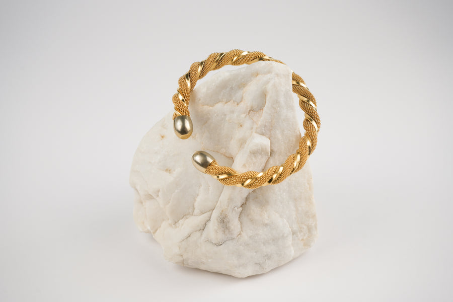 Twisted gold vintage bracelet