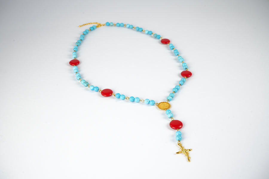 Rosario turquoise necklace