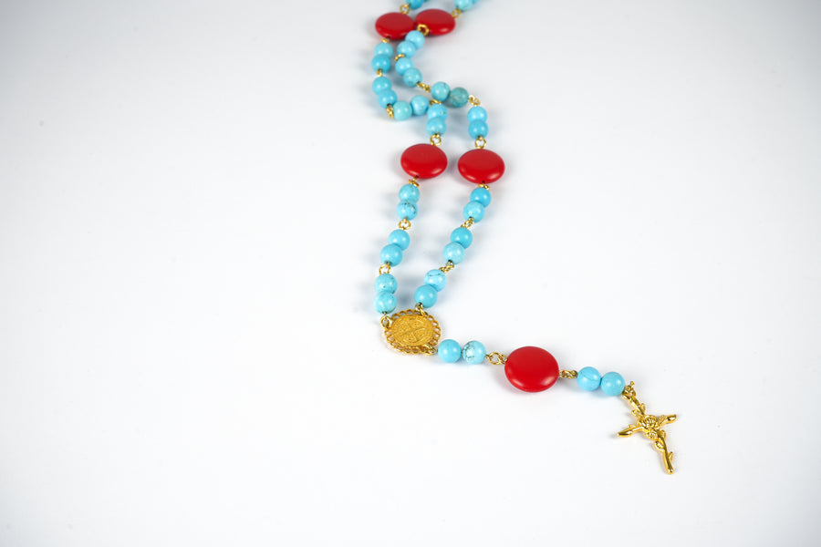 Rosario turquoise necklace