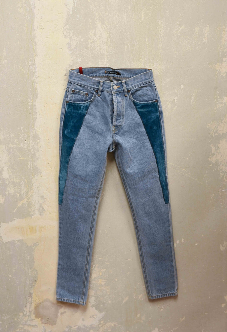 Upcycled kelly jeans