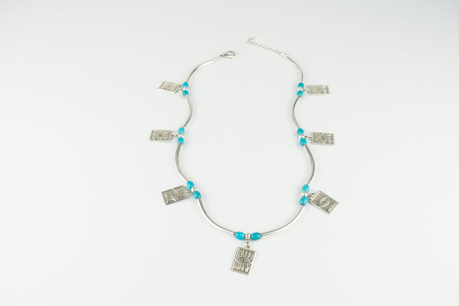 Tube eye necklace