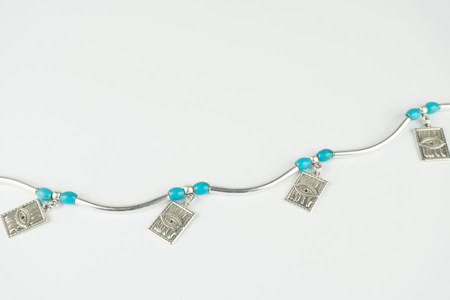 Tube eye necklace