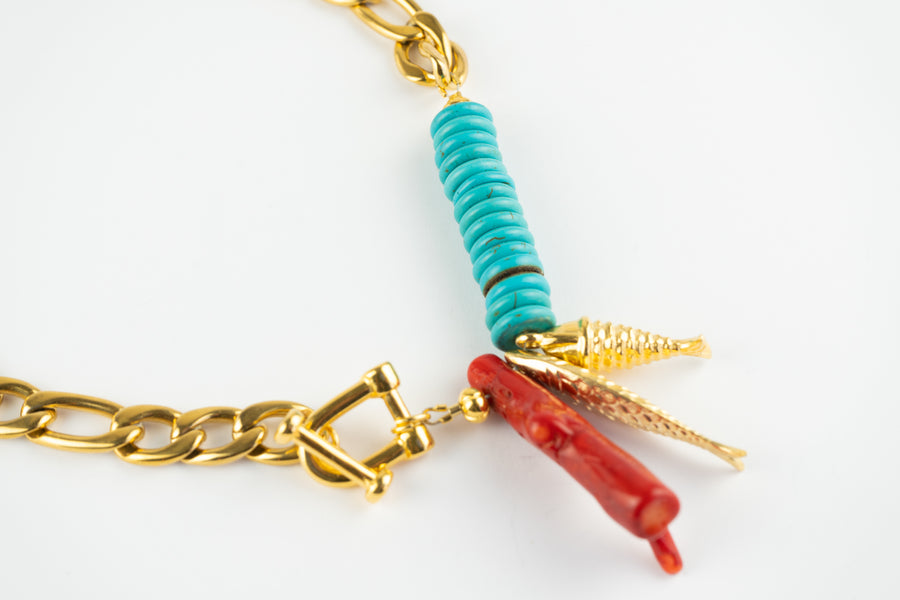 Fishing chain necklace
