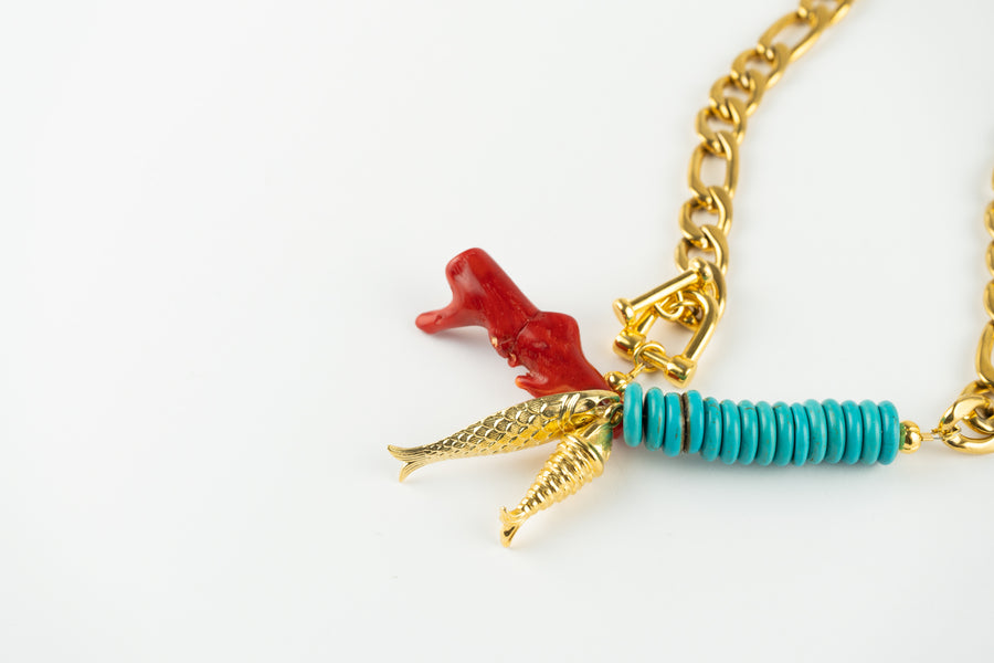 Fishing chain necklace