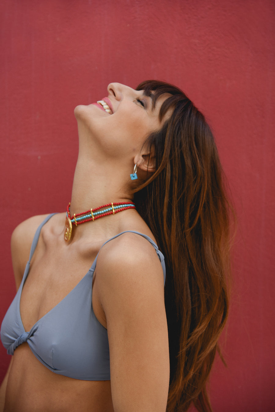 Cutie turquoise silver hoops