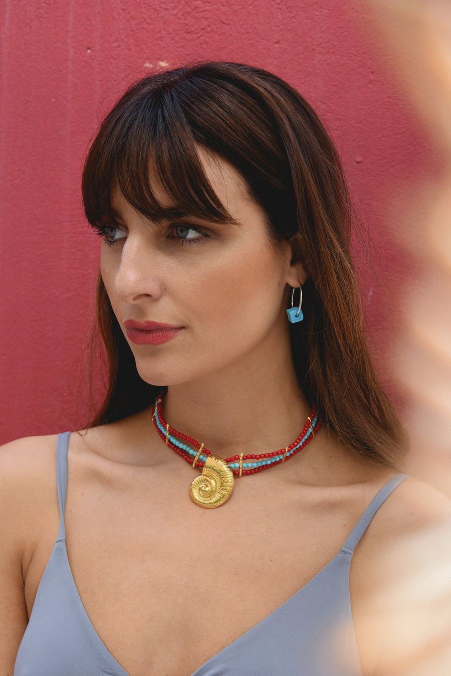Golden beach choker