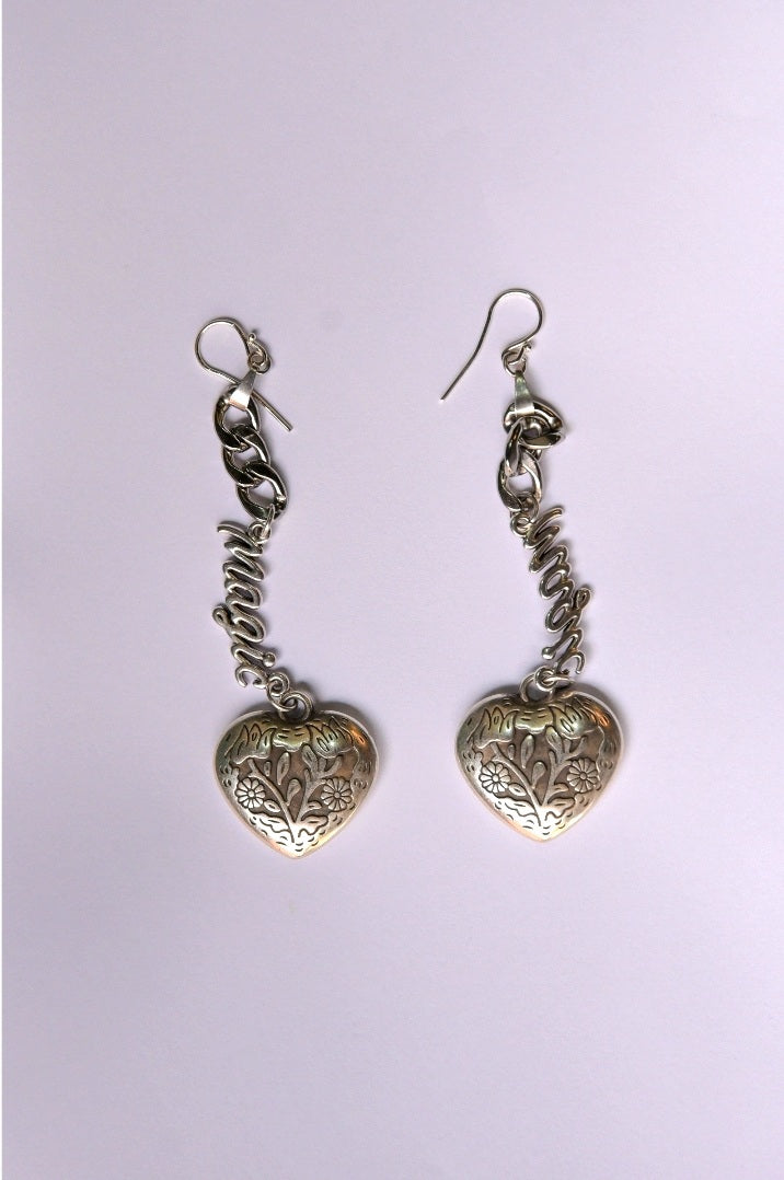 Silver magic earrings