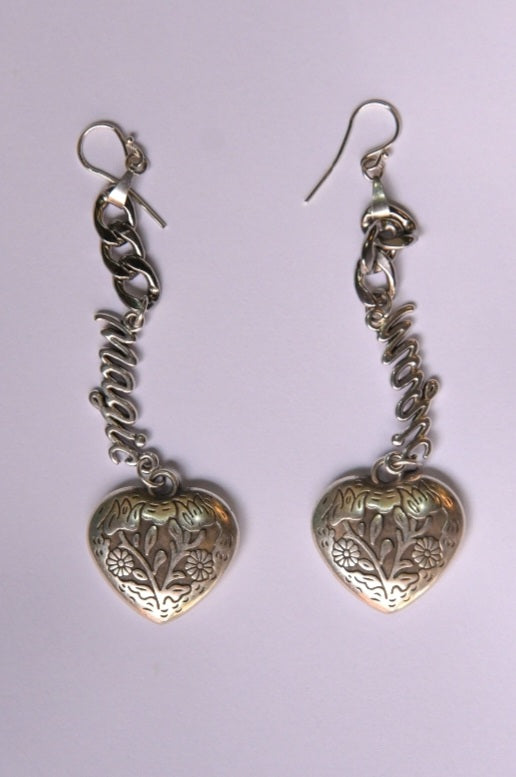 Silver magic earrings