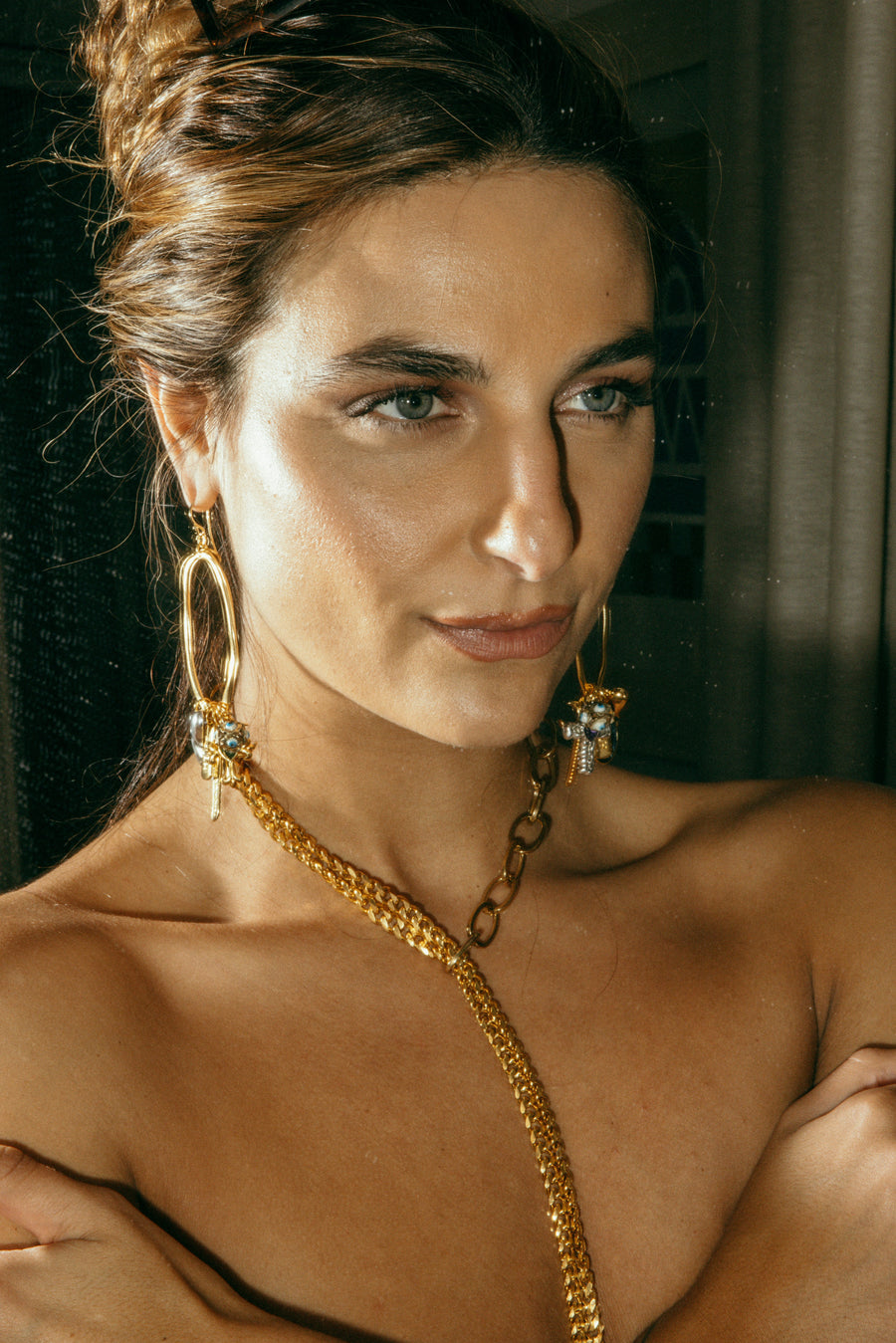 Rock on earrings