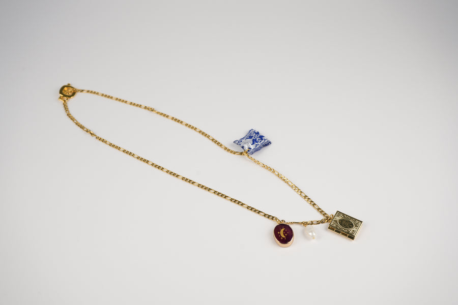 Talisman chain long necklace