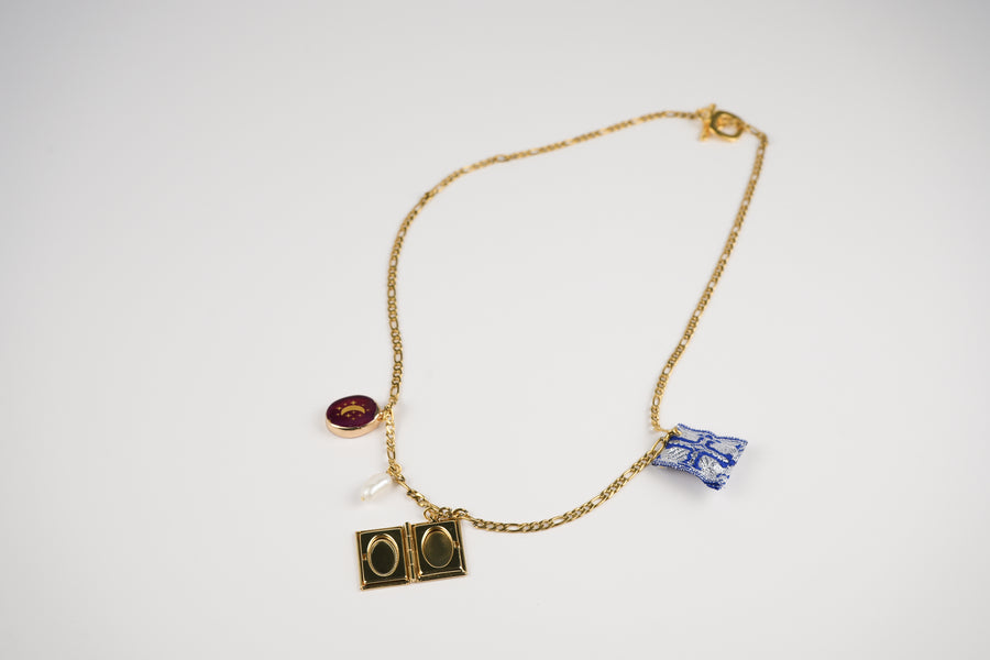 Talisman chain long necklace