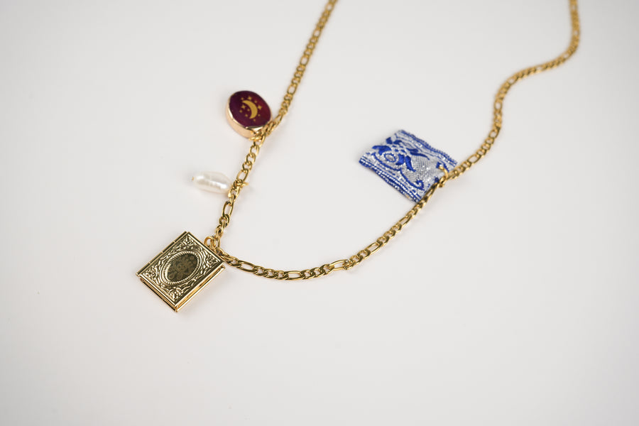 Talisman chain long necklace