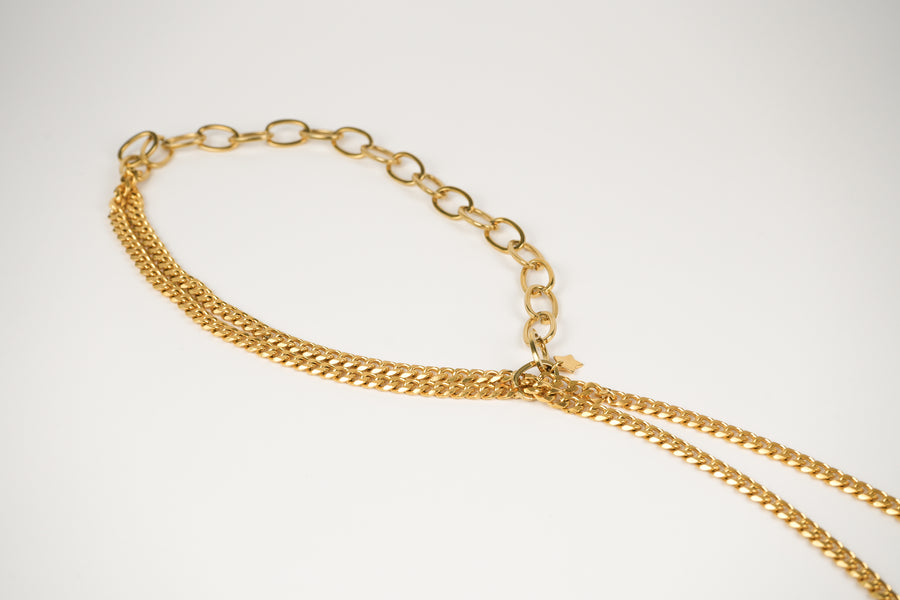 Salvation pull through long necklace