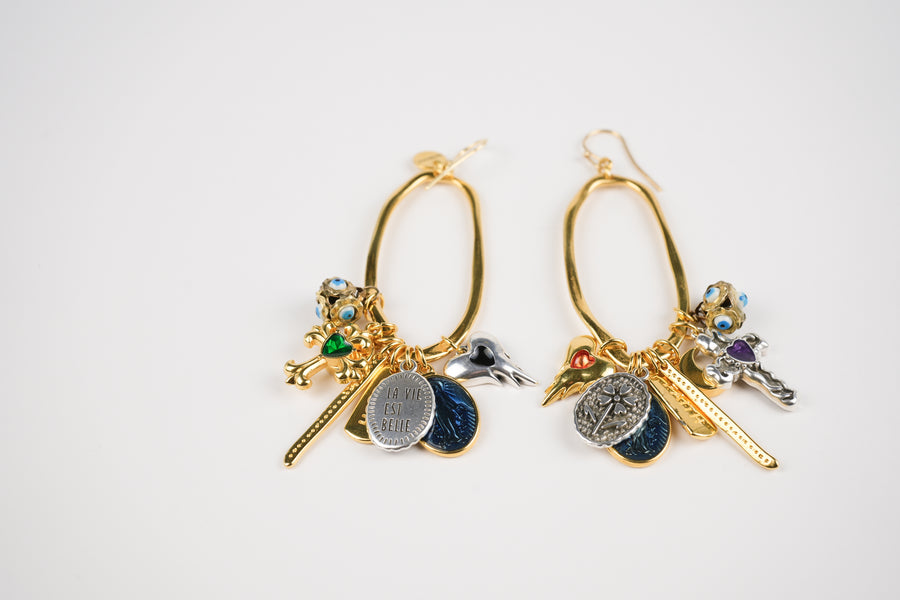 Rock on earrings