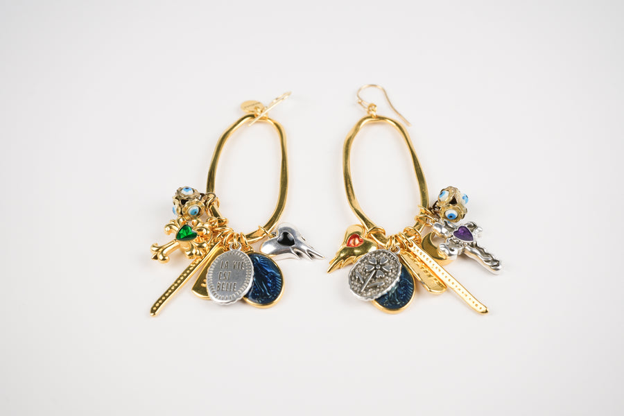 Rock on earrings