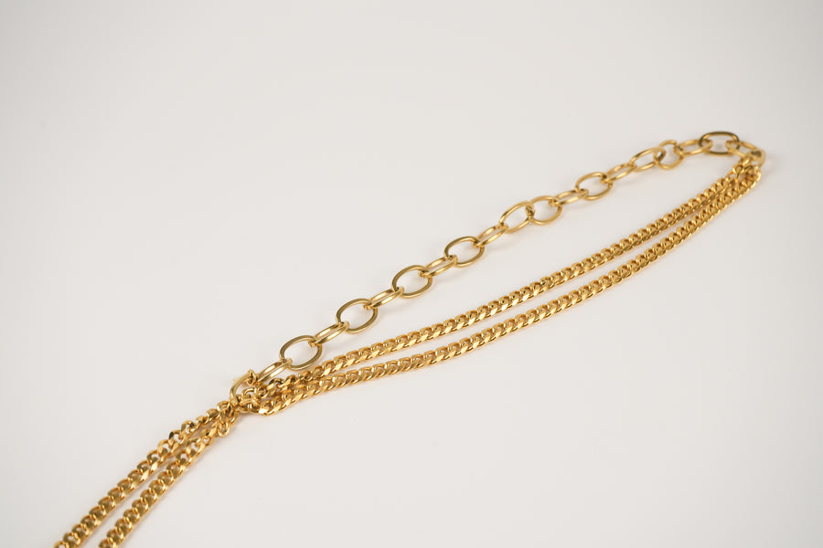Salvation pull through long necklace