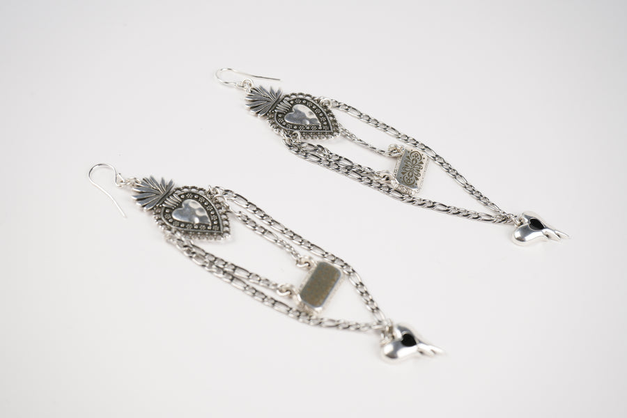 Sparkling youth silver earrings