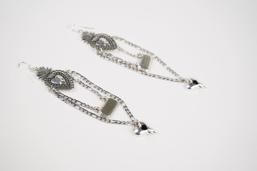 Sparkling youth silver earrings