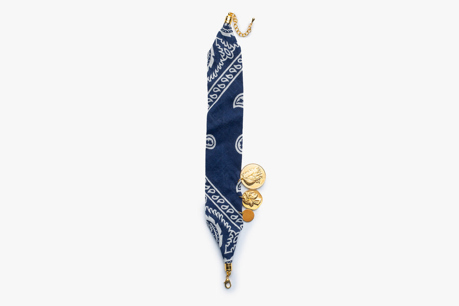 Bandana choker blue