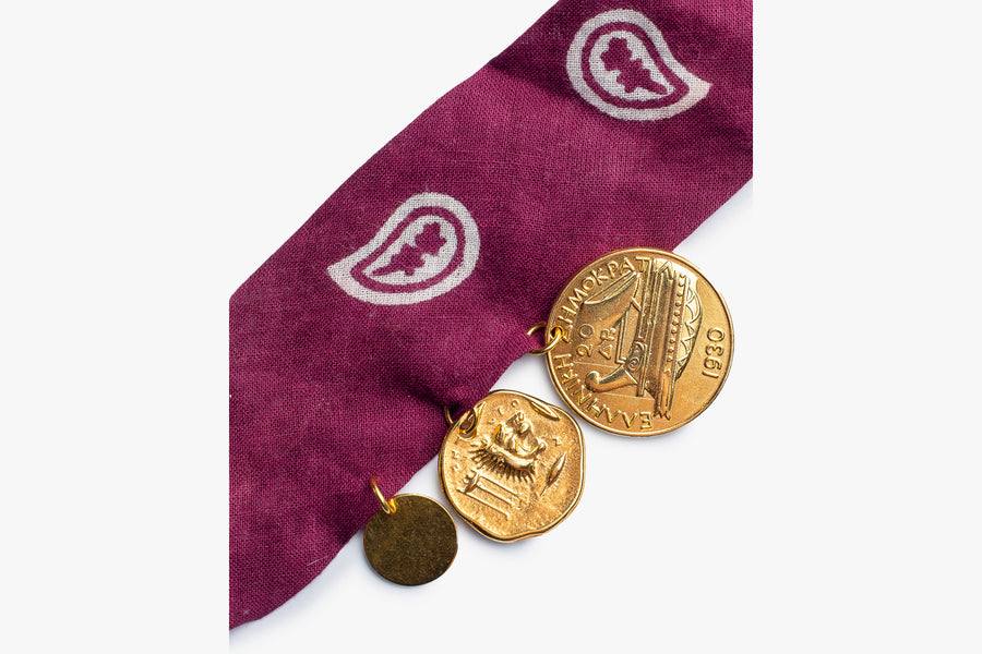 Bandana choker burgundy