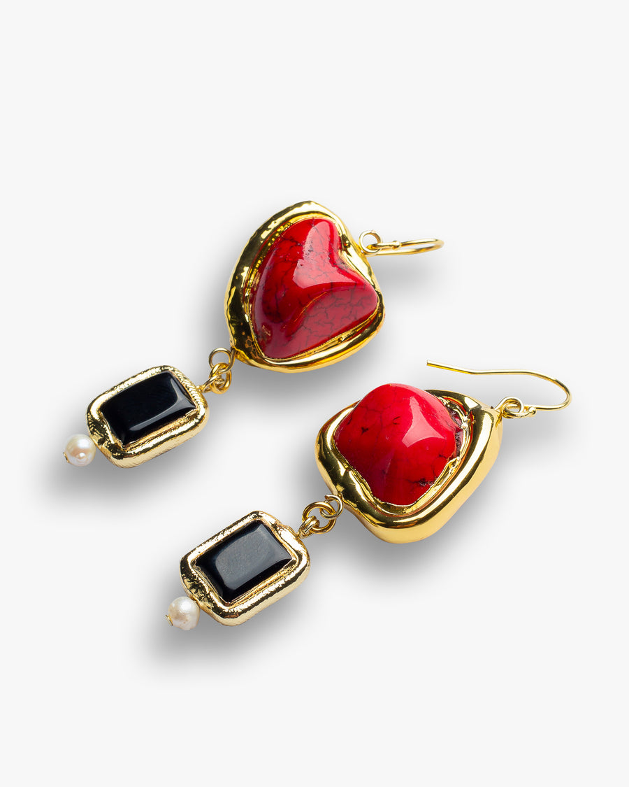 Red for passion earrings