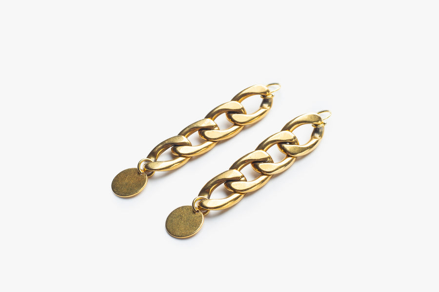 The chain earrings