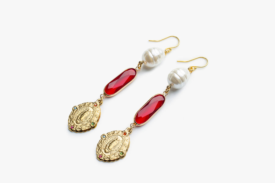 Good old wine earrings