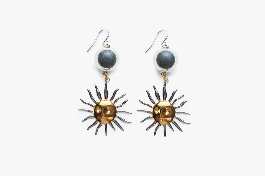Sunny steel earrings