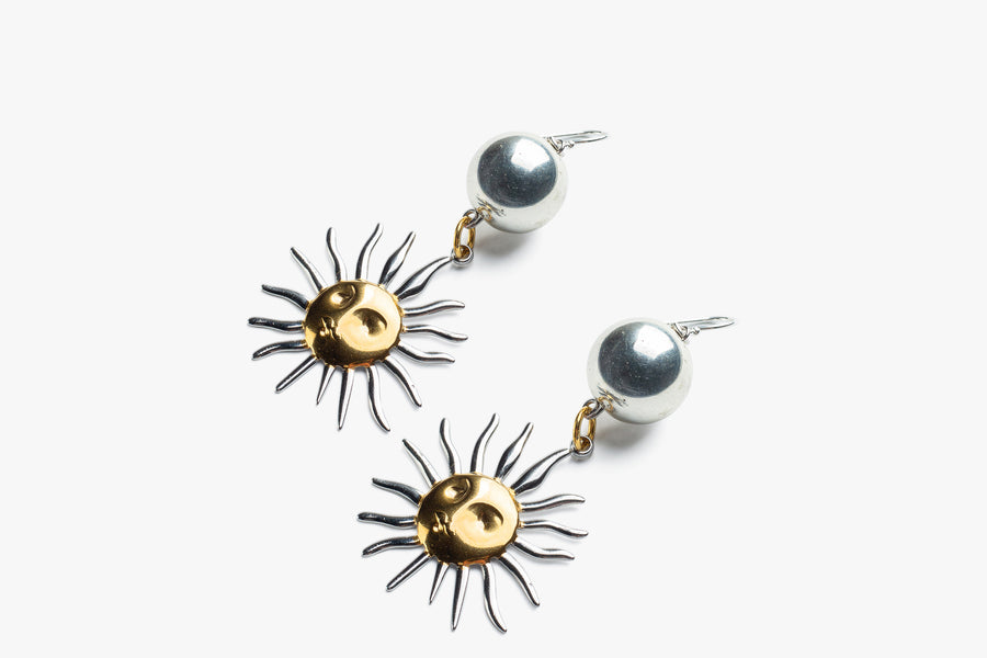 Sunny steel earrings