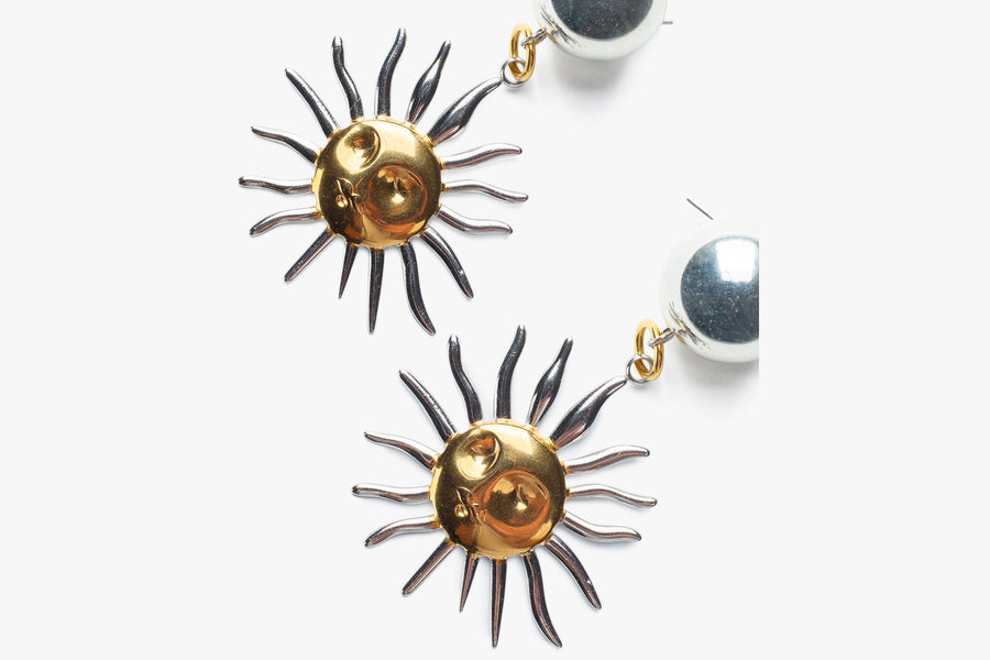 Sunny steel earrings