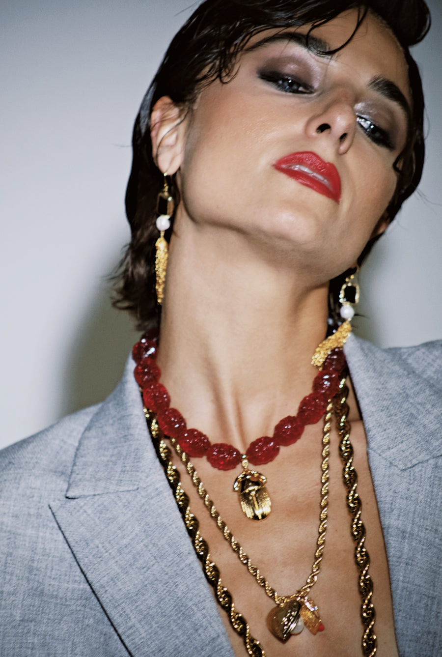 Boudoir necklace gold