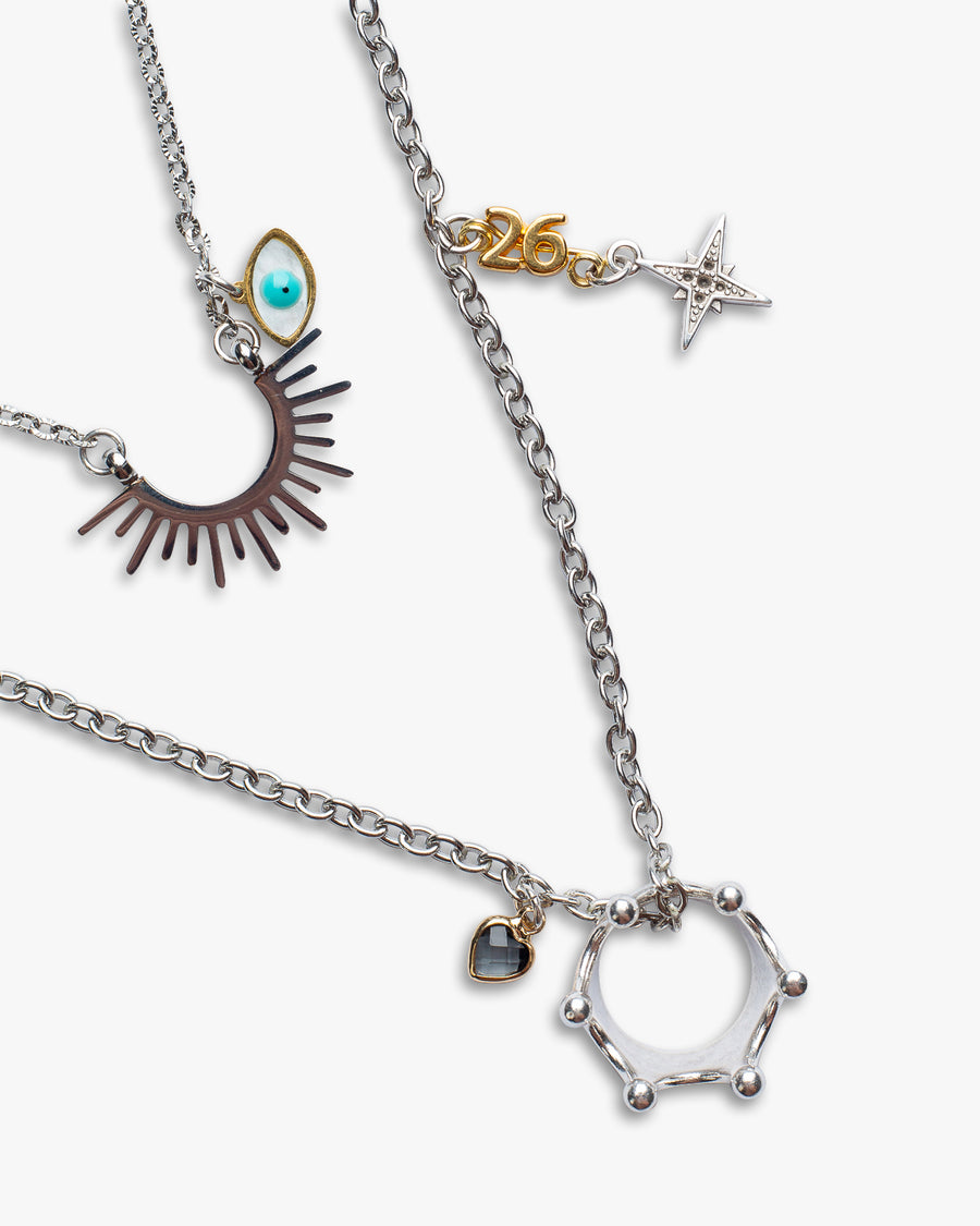 Lucky 26 necklace silver