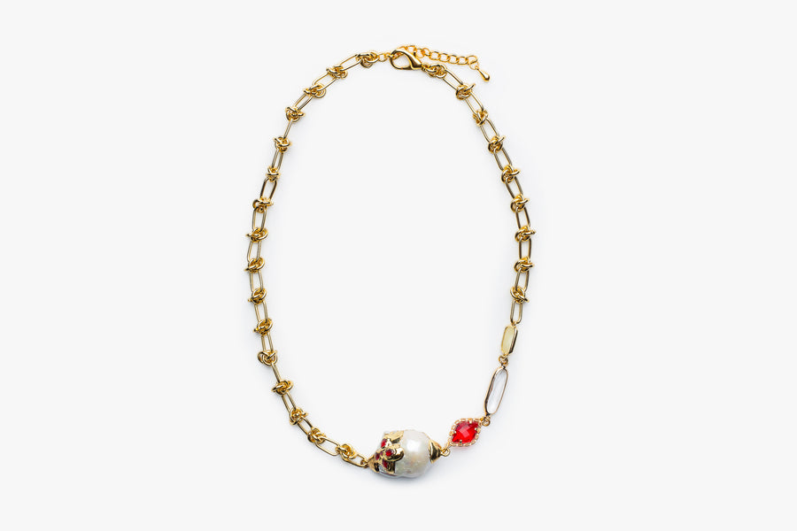 Luxy pearl chain necklace