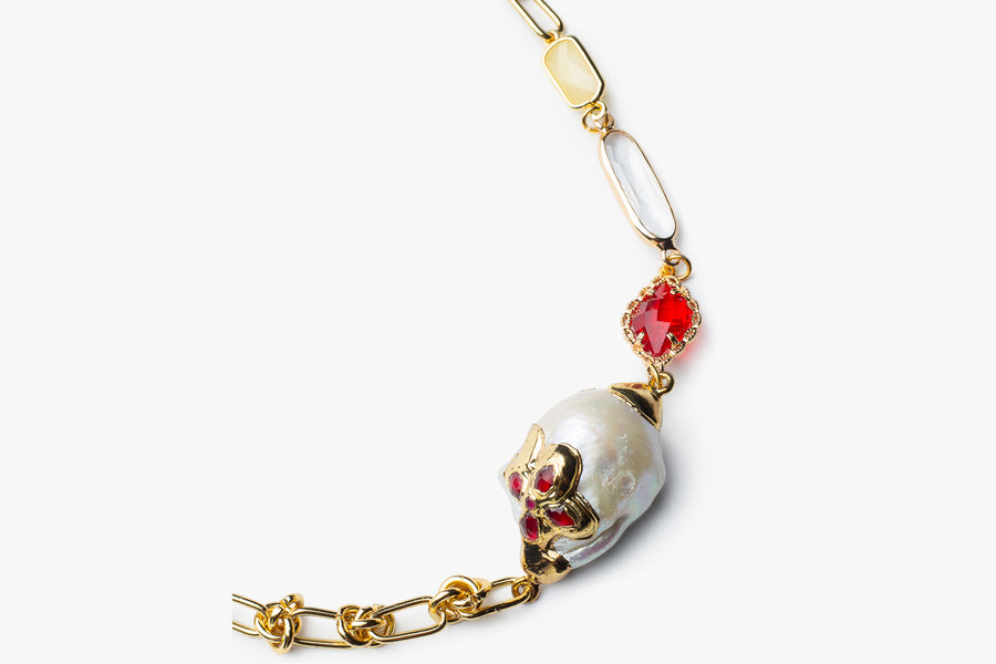 Luxy pearl chain necklace