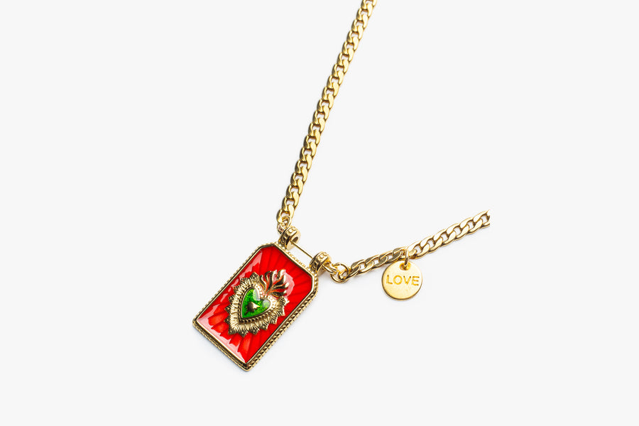 My love necklace red