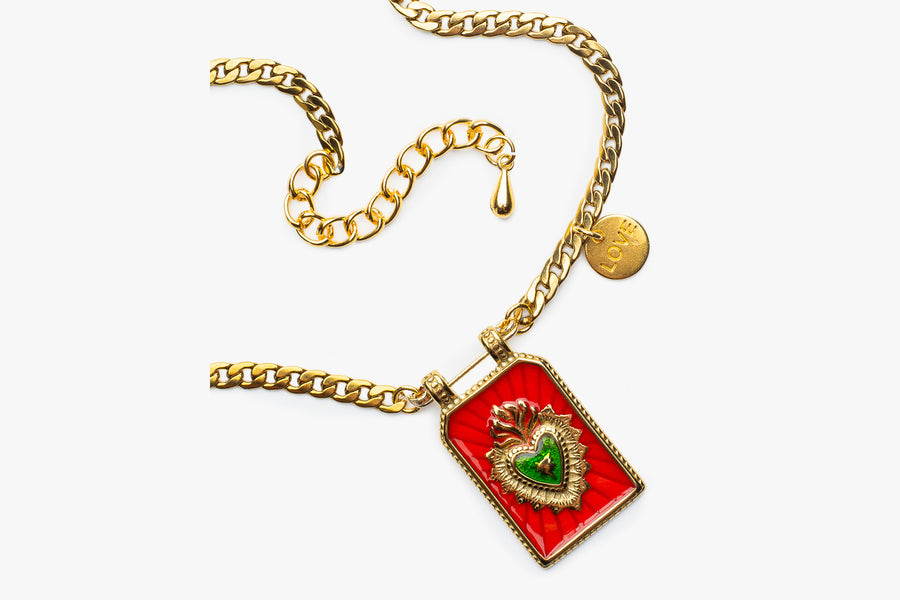 My love necklace red