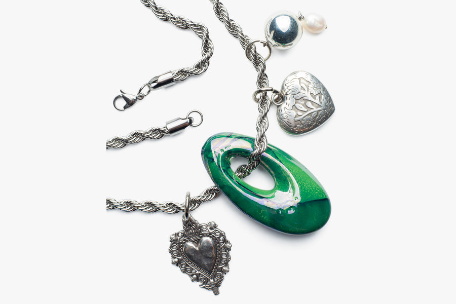 Boudoir necklace silver