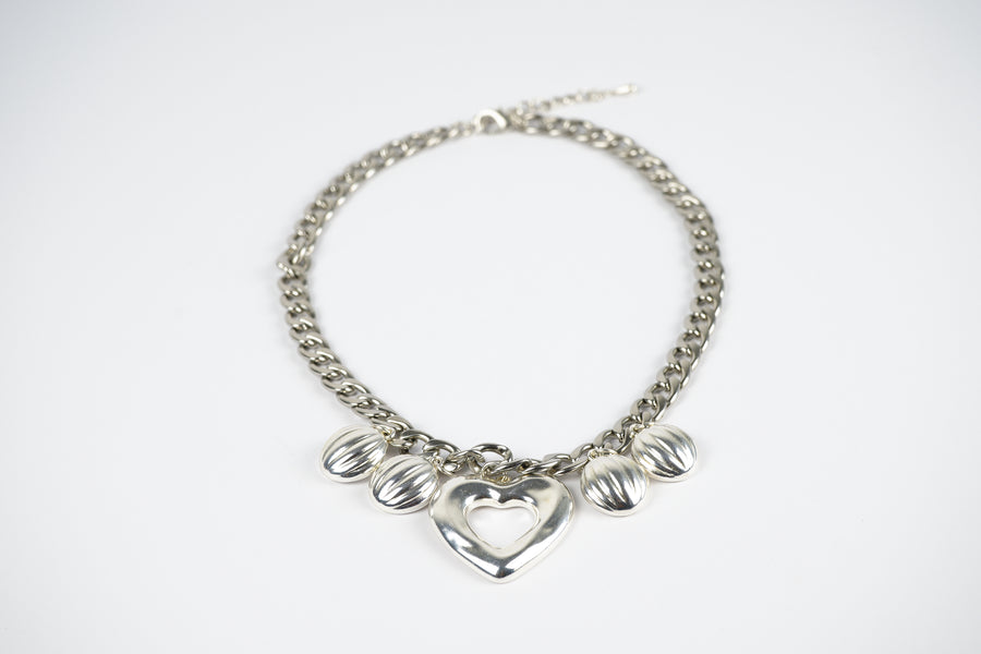 Silver dunes necklace