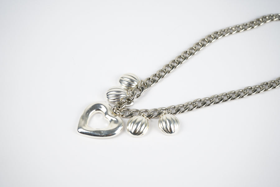 Silver dunes necklace