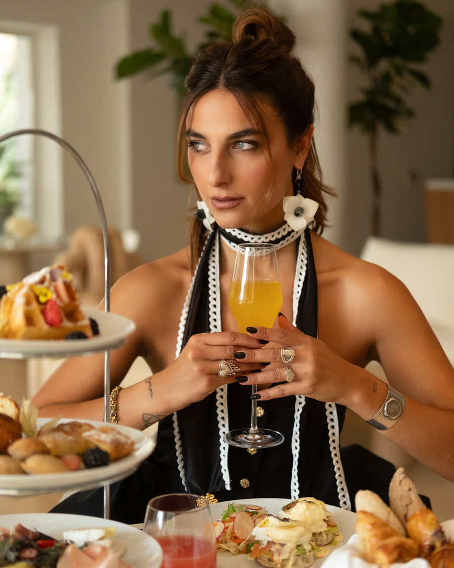 Marion scarf-choker necklace