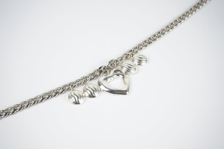 Silver dunes necklace