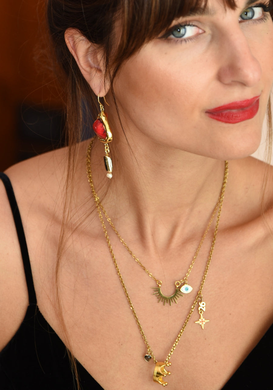 Red for passion earrings