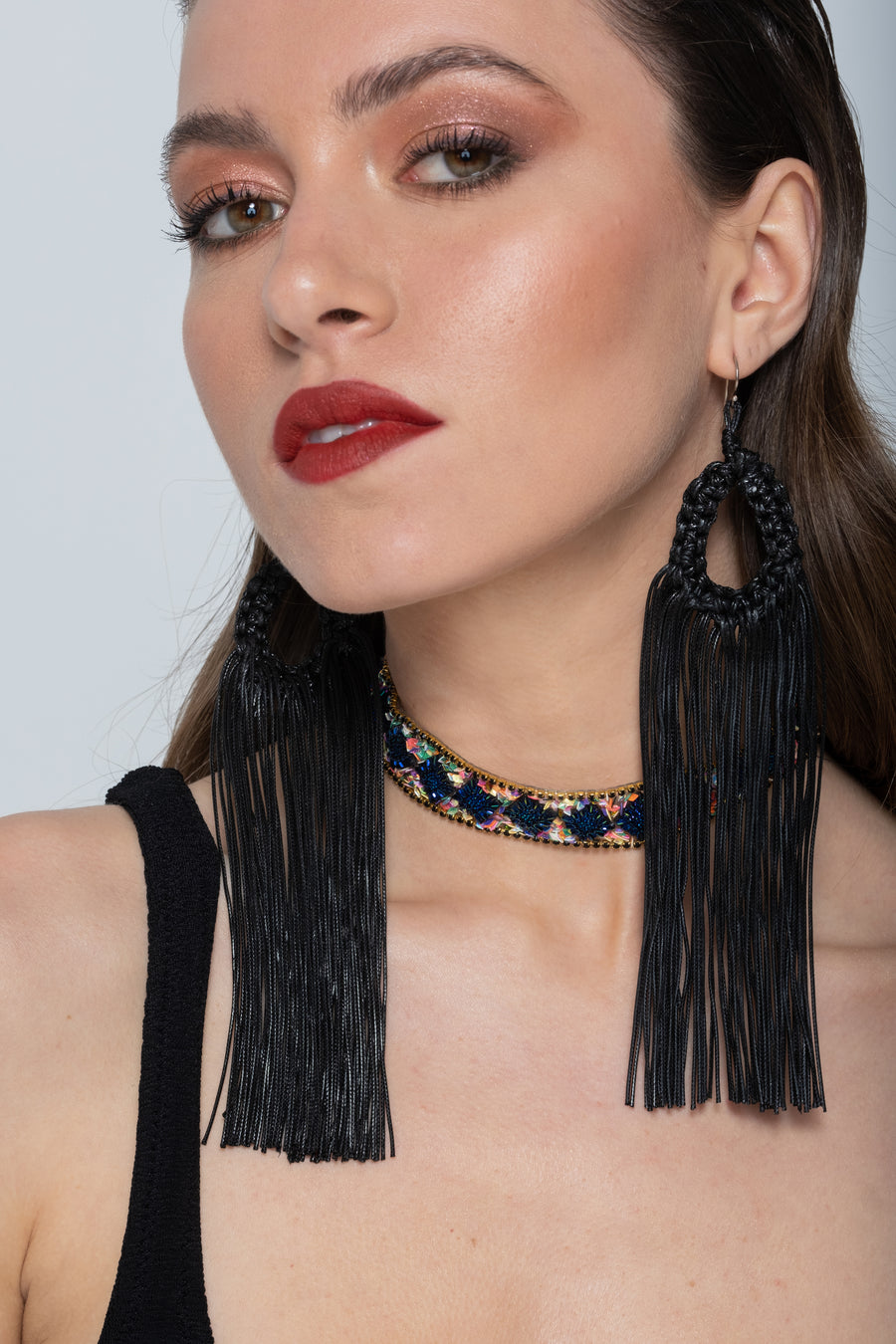 Melanie knitted earrings