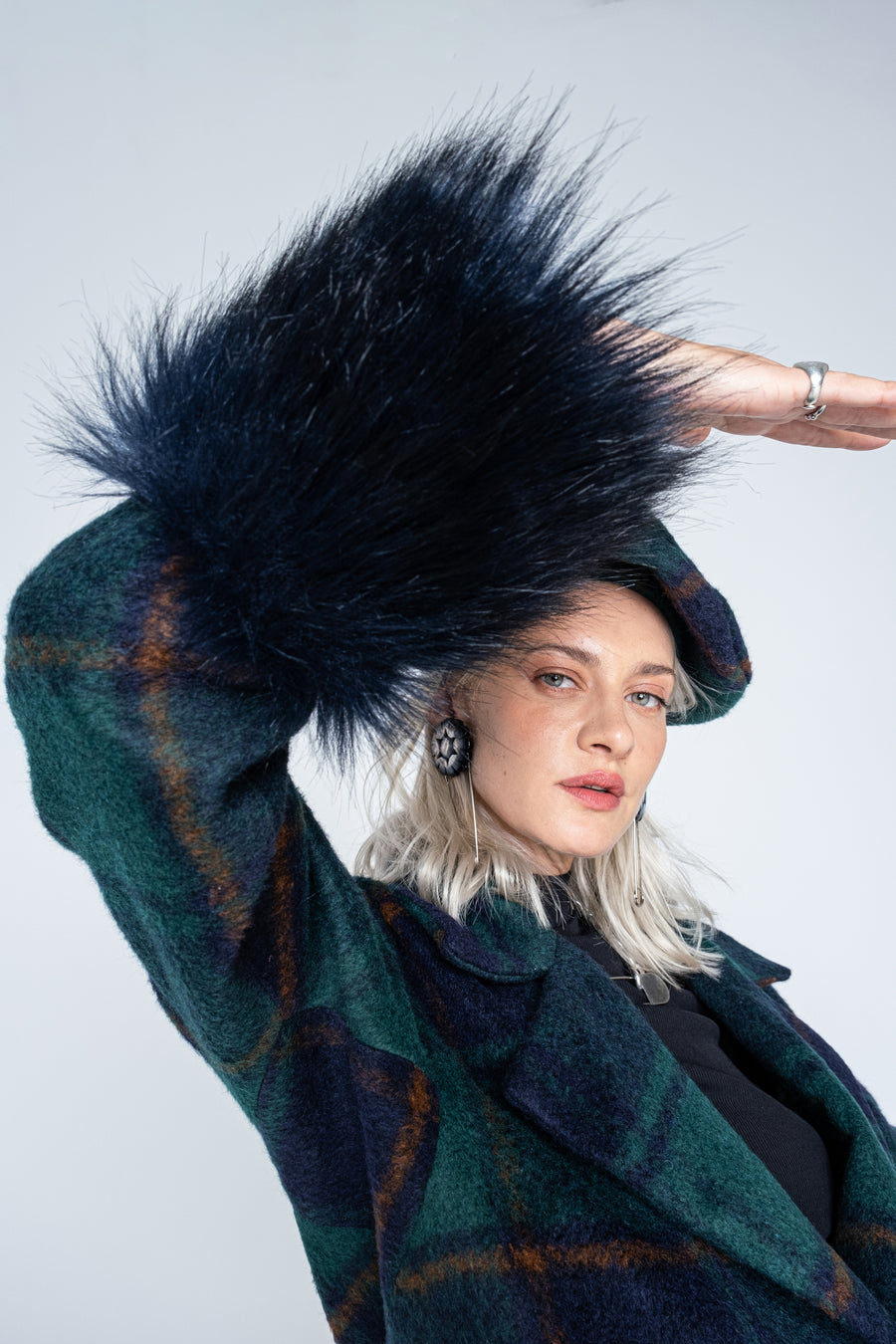 Bold type checkered coat