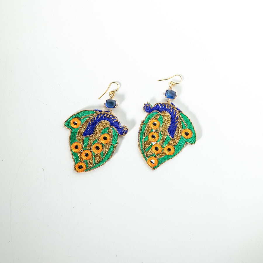 Peacock Earrings