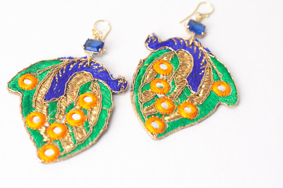 Peacock Earrings
