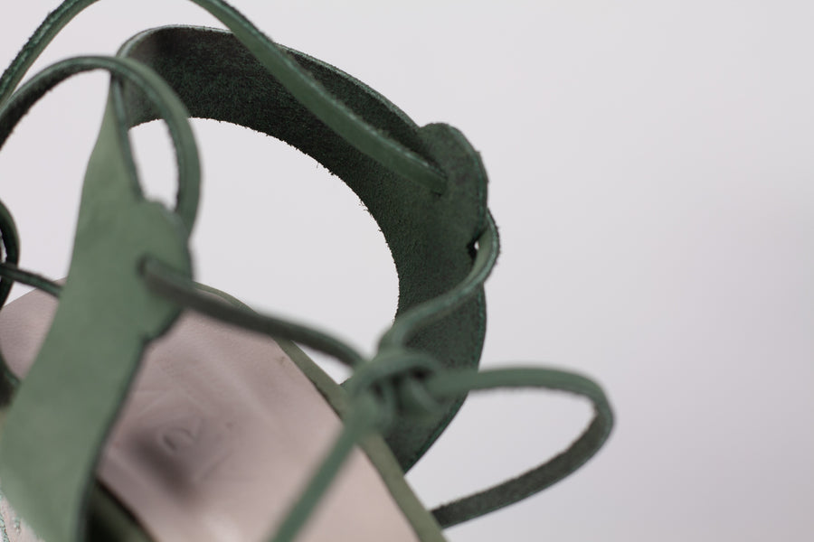 Helena Brocade Platforms Mint