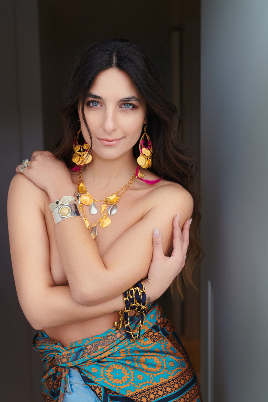Sea treasure double necklace