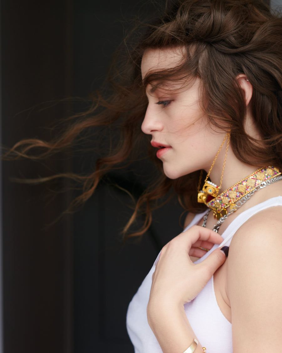 Pearl labor earrings