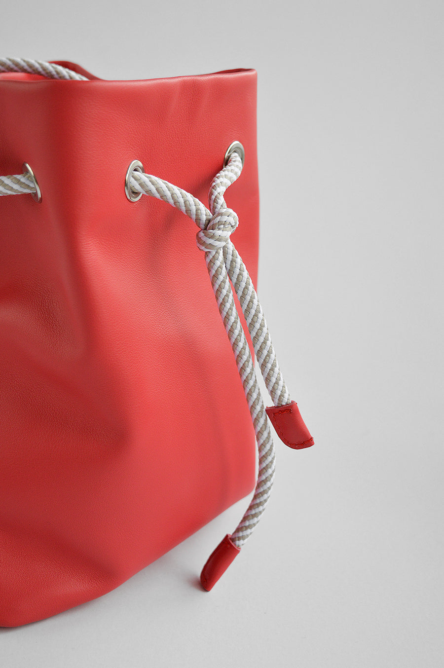 Real leather coral pouch